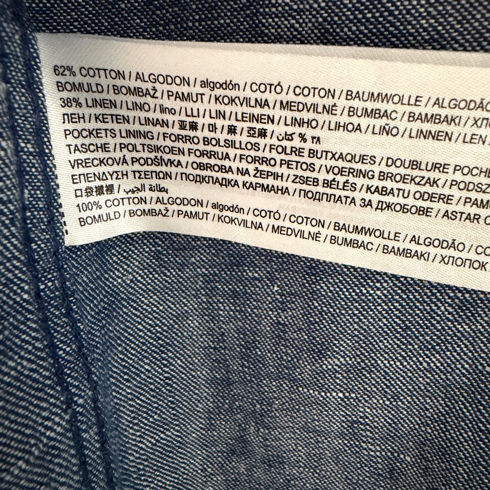 Mango Cotton-Linen Denim Chore Coat - Picture 2 of 4